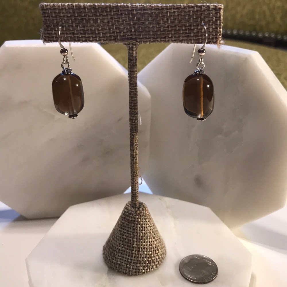 Tigers Eye Dangle Earrings